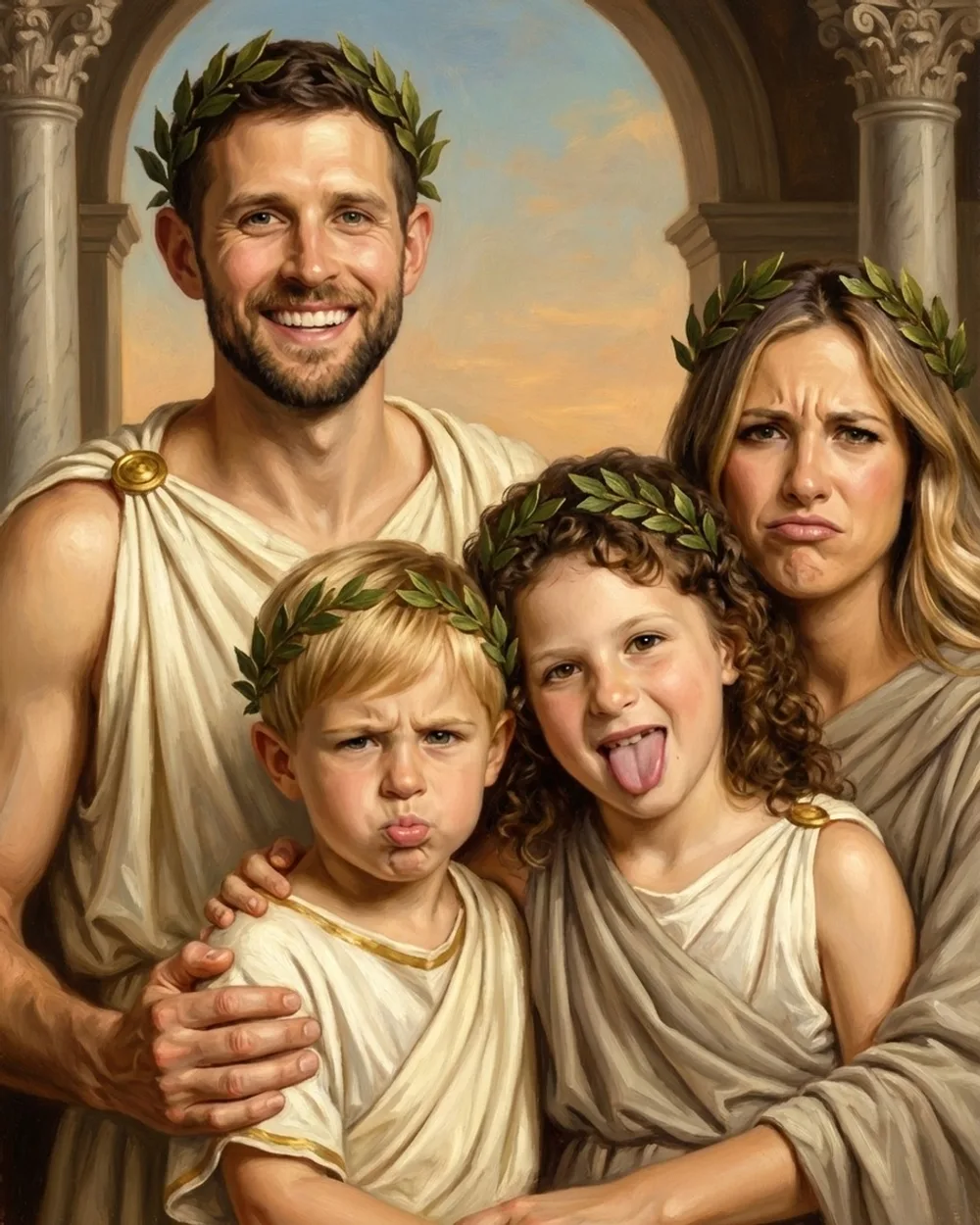 Family portrait generated by Portrait Union